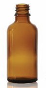 Show details for 10 ml dropper bottle, amber, type 1 moulded glass Picture of 10 ml dropper bottle, amber, type 1 moulded glass