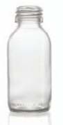 Show details for 30 ml syrup bottle, clear, type 3 moulded glass Picture of 30 ml syrup bottle, clear, type 3 moulded glass