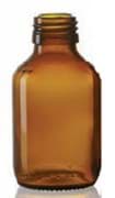 Show details for 100 ml syrup bottle, amber, type 3 moulded glass Picture of 100 ml syrup bottle, amber, type 3 moulded glass