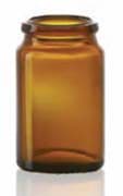 Show details for 45 ml tablet jar, amber, type 3 moulded glass Picture of 45 ml tablet jar, amber, type 3 moulded glass