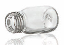 Picture of 30 ml syrup bottle, clear, type 3 moulded glass