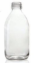 Picture of 200 ml syrup bottle, clear, type 3 moulded glass