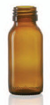 Picture of 75 ml syrup bottle, amber, type 3 moulded glass