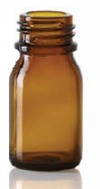 Picture of 15 ml dropper bottle, amber, type 3 moulded glass